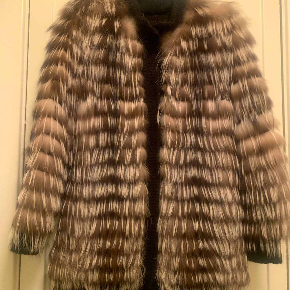 Fox fur coat